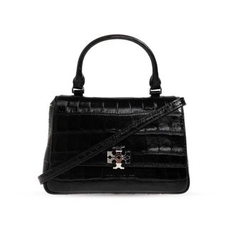 Tory Burch Charlie Bag - Dames - Handtassen - Zwart - ONE Size - Leer - Tassen