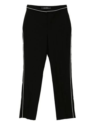 Karl Lagerfeld piping pants - White