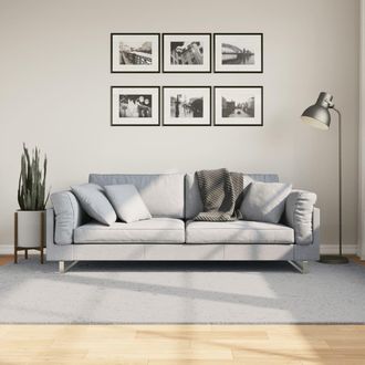 Berkfield Home Rug HUARTE Short Pile Soft & Washable Grey 160x230 cm | Size: Medium