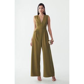 ST MRLO Aurora Jumpsuit in Olive at Nordstrom, Size 10