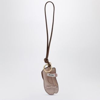 Miu Miu Trick portachiavi Miu Ballet in pelle