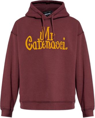 Dsquared2 Sweatshirts & Hoodies - Heren - Hoodies - Rood - L - Katoen - Hoodies & sweatvesten