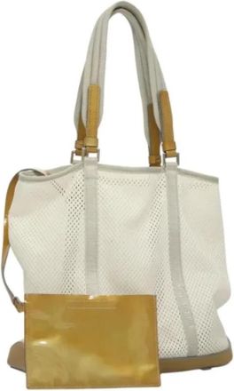 Prada Pre-owned Nylon prada-bags - Dames - Vintage Shopper - Wit - ONE Size - Nylon - Vintage