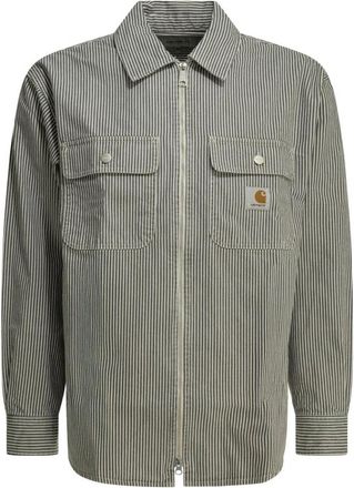 Carhartt Work in Progress Mercer Shirt Jacket - Heren - Casual Overhemden - Grijs - S - Katoen - Overhemden