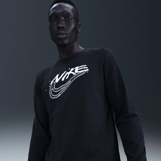 Nike Mens Dri-FIT Long-Sleeve Top in Black | HV4171-010