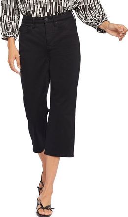 NYDJ Joni High Waist Relaxed Capri Jeans in Black at Nordstrom, Size 10