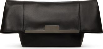 Max Mara Large Clutch In Natural Leather Max Mara