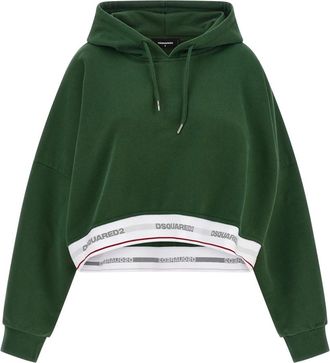 Dsquared2 Mujer, Sudaderas, Verde, Talla: M