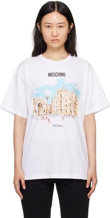Tシャツ・カットソー MOSCHINO Women Tops 10020433 WHITE Moschino Teddy Bear T-shirt | White | FARFETCH