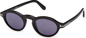 Tom Ford FT1332 ARISTOTELE-02 01V Mens Sunglasses Black Size 48
