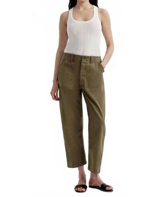 A.L.C. Brayden Cotton Twill Pants In Olive