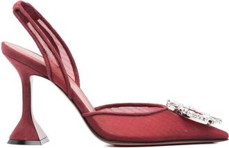 Amina Muaddi Begum Mesh Sling 95 Décolleté