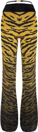 GCDS Pantaloni in maglia lurex Zebra - - Trousers - Donna - Giallo - S