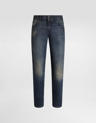 Dolce & Gabbana Denim Trousers - Man Denim Multi-colored 44