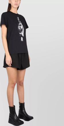 Raf Simons high waist denim bermuda shorts