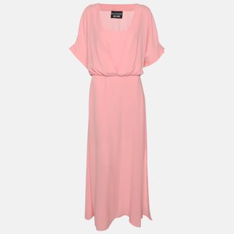 Moschino Boutique Moschino Pink Crepe Maxi Dress