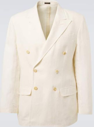 Rubinacci Blazer doppiopetto in lino