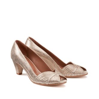 Jonak Pumps in gelamineerd leer Depois