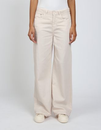 Gang Weite Jeans GANG 94CARLOTTA, Damen, Gr. 30, N-Gr, grau (kitt), Denim/Jeans, Obermaterial: 65% Lyocell, 25% Baumwolle, 10% Leinen, unifarben, weit bode