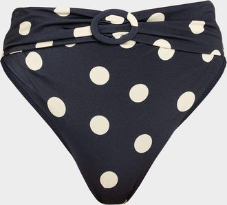 Cult Gaia Alouette Polka Dot Bikini Bottoms