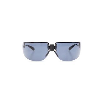 Tory Burch Tory Burch, Sunglasses, female, Blue, Size: ONE SIZE Shield Runway Sunglasses