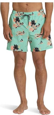 Billabong Lineup LB Mens Swimwear Lime Green : 2XL, Polyester/Spandex