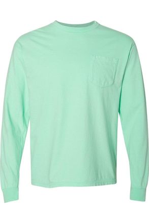 Comfort Colors Garment-Dyed Heavyweight Long Sleeve Pocket T-Shirt
