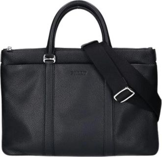 Bally Pre-owned Briefcase - Heren - Vintage Handtas - Zwart - ONE Size - Leer - Vintage