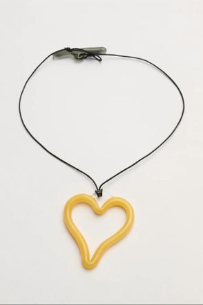 Levens Jewels Womens Heart Pendant Necklace In Yellow