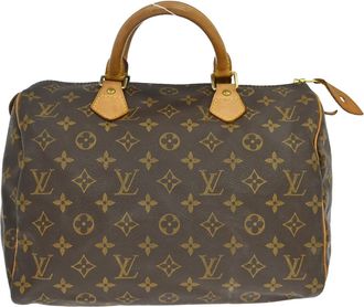 Louis Vuitton Speedy Monogram Canvas Brown Canvas Handbag (Pre-Owned)