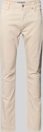 M.A.C Hose mit Eingrifftaschen Modell Arne Pipe in Ecru, Gr&ouml;&szlig;e 31/30