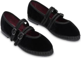 Flabelus Claire Velvet Mary Jane in Black at Nordstrom, Size 40