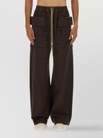 Rick Owens wide leg cargo trousers full length
