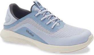 Olukai Kialoa Convertible Lace-Up Waterproof Sneaker in Lanai Breeze /Ocean Fog at Nordstrom, Size 6.5
