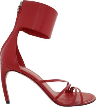 Ferragamo Ferragamo Clethra Curve Heel Leather Sandals