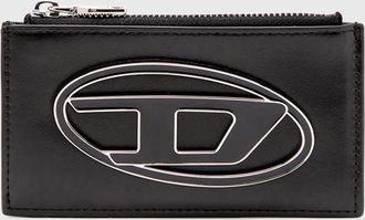 Diesel Flat card holder in nappa leather - Card cases - Woman - Black