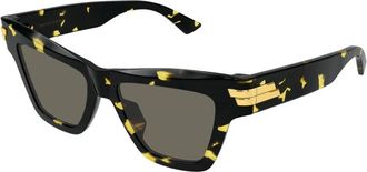 Bottega Veneta Mitre Cat Eye Zonnebril - Dames - Zonnebrillen - Bruin - 53 MM - Accessoires