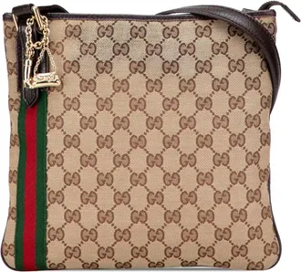 Gucci Borsa a tracolla Jolicoeur in tela GG 2000-2015 - Marrone