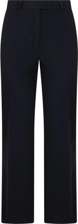 Max Mara Straight Broeken Humanity - Dames - Wijde Broeken - Zwart - S - Katoen - Broeken