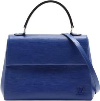 Louis Vuitton Pre-owned Cluny MM - Dames - Vintage Handtas - Blauw - ONE Size - Leer - Vintage