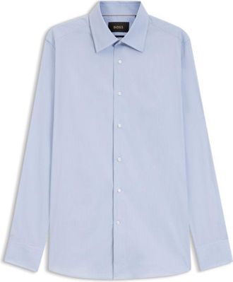 BOSS Slim-fit shirt in a structured cotton blend