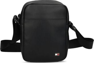 Tommy Hilfiger Messengertas met rits - Zwart