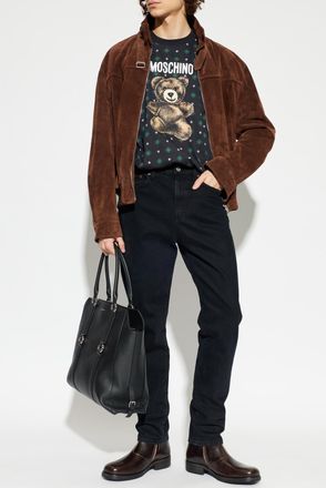 Moschino T-shirt With Print, Mens, Black