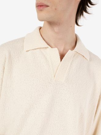 Roberto Collina Maglia polo comfy fit ecru