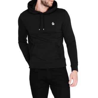 Original Penguin Heren Popover Hoodie (Zwart)