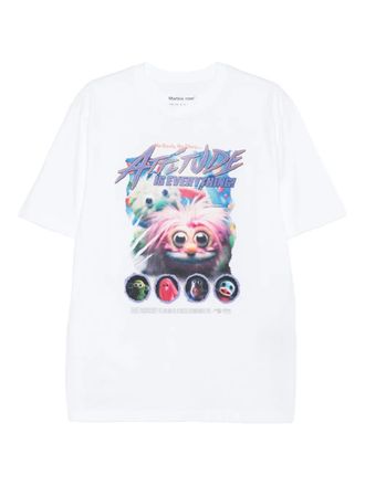Martine Rose graphic-print cotton t-shirt - men - Cotton - M - White