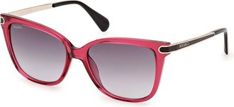 Max & Co. MO0100 75B Womens Sunglasses Pink Size 55