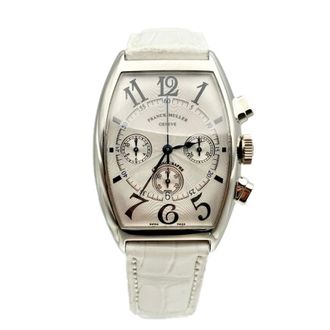 Franck Muller Cintree Curvex Chronograph Automatic Silver Dial Ladies Watch 6850 CC AT-WHT