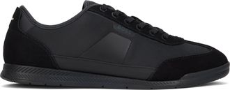 HUGO BOSS Mens Low-Top Sneakers Black Polyester Trainers