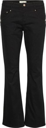 Cream Bootcut Jeans - Pitch Black Unwashed - Dames - Bootcut Jeans - Zwart - W33 L30 - Katoen - Jeans